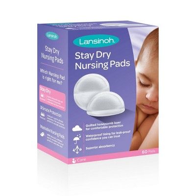 Lansinoh Stay Dry Disposable Nursing Pads - 60ct LANSINOH DISPOSABLE BREAST PADS 60CT