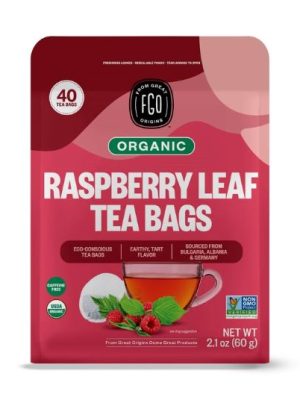 ORGANIC RASPBERRY LEAF TEA BAGS 24G