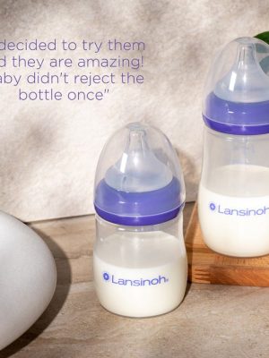 LANSINOH 160ML SINGLE GLASS BOTTLE S 1M+