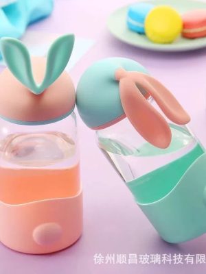 Bunny Glass Bottle Set