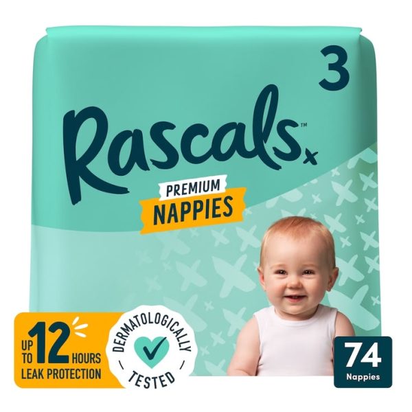 Rascals Premium Nappies Size 3