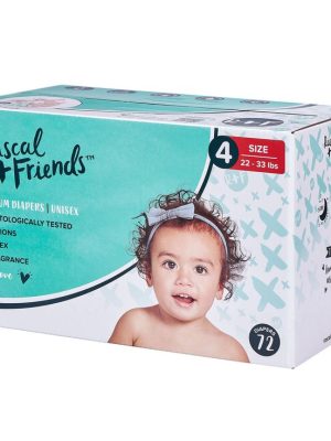 RASCALS & FRIENDS JUMBO DIAPERS SIZE 4