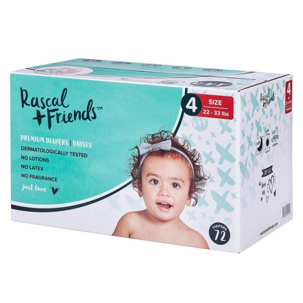 RASCALS & FRIENDS JUMBO DIAPERS SIZE 4