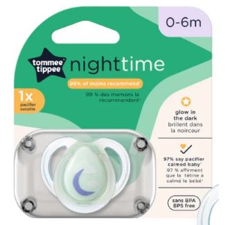 TOMMEE TIPPEE NIGHTTIME PACIFIER 0-6M